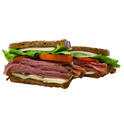 PASTRAMI & SWISS ON MARBLED RYE